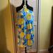 Lilly Pulitzer Dresses | Lilly Pulitzer Size 10 Halter Dress Made Of Silk With Built In Bra. | Color: Blue/Yellow | Size: 10