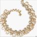 J. Crew Jewelry | J.Crew Cluster Drop Crystal Statement Necklace | Color: Cream | Size: Os