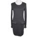 Michael Kors Dresses | Michael Kors Gray Knit Shift Sweater Dress Zipper Pockets Women’s Small | Color: Gray | Size: M