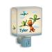 CPS Dinosaur Train Buddy Can Fly Personalized Night Light w/ Custom Name Printed Porcelain/ in Blue/Green/White | 3 H x 4.5 W x 1.5 D in | Wayfair