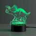 CPS Triceratops LED Night Light w/ Custom Name Laser Engraved on Acrylic Design Insert Acrylic in Black | 5.5 H x 8.5 W x 5.5 D in | Wayfair 74344