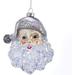 Kurt Adler Santa Hanging Figurine Ornament Glass in Gray/Yellow | 5.25 H x 4.75 W x 3 D in | Wayfair T2622