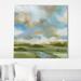 Loon Peak® Rolling Hills I - Floater Frame Painting on Canvas in Blue/Green | 28 H x 28 W x 1.5 D in | Wayfair F3D689462192454082FD7843CF4A63AB