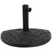 Red Barrel Studio® Floral Resin Wall Umbrella Base - Plastic/Resin in Black | 12.5 H x 19 W x 12.25 D in | Wayfair EEBE8C09F0F4452AB91B7187F5385E7B