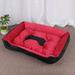 Tucker Murphy Pet™ Pet Kennel Pet Kennel Cozy Dog Kennel Soft Kennel Cotton in Red/Black | 6 H x 25.5 W x 20 D in | Wayfair