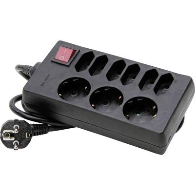 129805005 Steckdosenleiste mit Schalter 9fach Schwarz Schutzkontakt 1 St. - Kopp Image