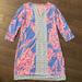 Lilly Pulitzer Dresses | Euc Upf 50+ Chillylilly Nadine Dress | Color: Blue | Size: M