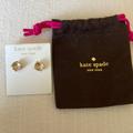 Kate Spade Jewelry | Kate Spade Stud Earrings 14k Gold Fill Clear Stone | Color: Gold/White | Size: Os