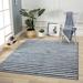 Luxe Weavers Daphnes Collection 2800 Navy 9x12 Moroccan Striped Area Rug - Luxe Weavers 2800 Navy 9x12