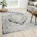 Luxe Weavers Valencia Collection 5995 Anthracite 2x3 Contemporary Oriental Area Rug - Luxe Weavers 5995 Anthracite 2x3