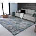 Luxe Weavers Euston Collection 8062 Blue 9x12 Modern Oriental Area Rug - Luxe Weavers 8062 Blue 9x12