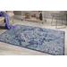 Luxe Weavers Manhattan Collection 6334 Blue 5x7 Traditional Geometric Area Rug - Luxe Weavers 6334 Blue 5x7