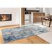 Luxe Weavers Euston Collection 7680 D.Blue-L.Blue 9x12 Modern Abstract Area Rug - Luxe Weavers 7680 D.Blue-L.Blue 9x12