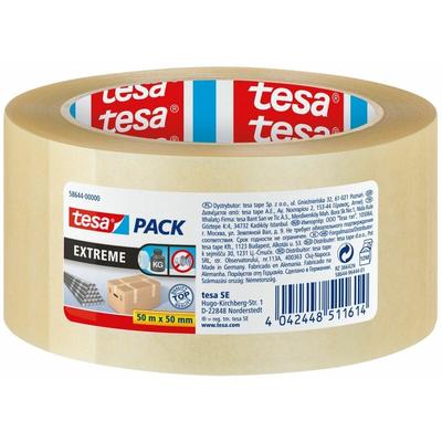 Tesa extreme 58644-00000-00 Packband tesapack® Transparent (l x b) 50 m x 50 mm 1 St.