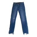 J. Crew Jeans | J. Crew Womens High-Rise Skinny Jeans Size 26 Distressed Stretch Denim 27x28 | Color: Blue | Size: 26