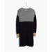Madewell Dresses | Madewell Colorblock Sweater Dress | Color: Black/Gray | Size: Xl