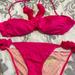 Pink Victoria's Secret Swim | Hot Pink Victoria’s Secret Pink Ruffled Bikini | Color: Pink | Size: M