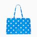Kate Spade Bags | Kate Spade Polka Dots Dot Xl Packable Canvas Shopping Tote Beach Bag, Blue New | Color: Blue/White | Size: Os