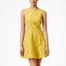 J. Crew Dresses | J. Crew Yellow Jacquard Eyelet Mini Dress - 00 | Color: Yellow | Size: 00