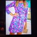 Lilly Pulitzer Dresses | Lilly Pulitzer Pink/Blue Dress Size Small. 100% Cotton | Color: Blue/Pink | Size: S