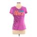 Tek Gear Active T-Shirt: Pink Graphic Activewear - Women's Size Large