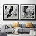 Picture Perfect International "Shades Of Gray" 2 Piece Outdoor Art Print On Silver Aluminum By Mark Lawrence Metal in Black/Gray | Wayfair