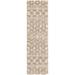 White 84 x 1.5 in Area Rug - RugPal Contemporary Modon Runner Rug Light Brown-Ivory Color Polypropylene | 84 H x 1.5 D in | Wayfair 1961929