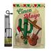 Breeze Decor Fiesta Cinco De Mayo 2-Sided Polyester 18.5 x 13 in. Flag Set in Brown | 18.5 H x 13 W in | Wayfair BD-SW-GS-115128-IP-BO-D-US18-BD