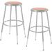 Interion Height Adjustable Industrial/Shop Stool Wood/Metal in Gray | 33 H x 21 W x 21 D in | Wayfair 688306