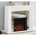 Latitude Run® Electric Fireplace in White | 40 H x 44 W x 14 D in | Wayfair 6EA9928F05CE458A977C1F1DB90862A8