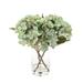 Primrue Hydrangea Floral Arrangement in Glass Vase Polysilk in Green | 13 H x 13 W x 13 D in | Wayfair 34E058079DF347FF83D89250F8C2A728