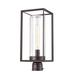 Trent Austin Design® Mori 1 -Light 17.625 Inch Tall Lamp Post Lantern Metal/Steel in Brown | 17.63 H x 7.5 W x 7.5 D in | Wayfair