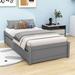 Harriet Bee Ekamdeep Twin Size 2 Drawers Platform Bed Wood in Gray | 15 H x 41 W x 79 D in | Wayfair 171AAEE50EA74BE49DB920497CA95880