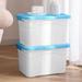 Rebrilliant Plastic Storage Box Set Plastic in Blue/White | 7.48 H x 12.99 W x 9.05 D in | Wayfair D3973D4FD189463F94B14AF9E0B19CA3