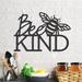 Trinx Bee Kind Inspirational Wall Art Plaque On Rustic 1/4" Thick For Hanging Or Shelf Display In The Kitchen Office Or Family Room | Wayfair