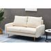 Mercer41 Cococon 59" Velvet Round Arm Loveseat Velvet in Brown | 32 H x 58.7 W x 31.2 D in | Wayfair 4A729CEFDA814D88A71E1A9AE9CB63DD