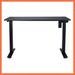 Inbox Zero Jentje Writing Desk Wood/Metal in Black | 47.24 W x 23.62 D in | Wayfair 89EBCA37465343118019216F6B39ABE5