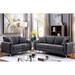 Orren Ellis Najera Fabric 2-Piece Sofa Set Polyester in Gray | 35 H x 74.75 W x 31 D in | Wayfair Living Room Sets D3F8957B466B449E821D9E6DF7300CD9