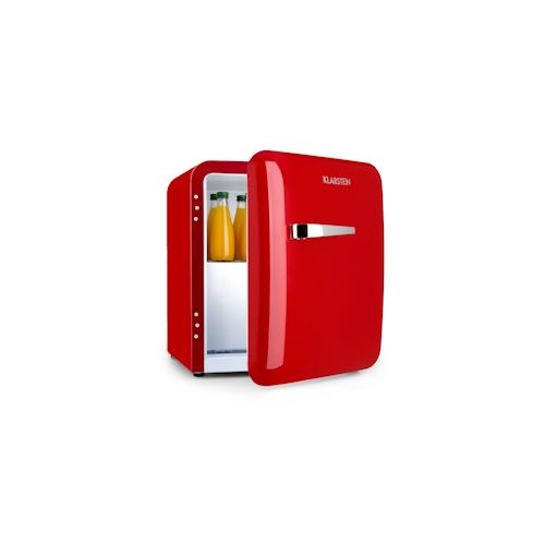 Audrey Mini 2in1 Kühlschrank EEC F Gefrierfach LED Rot