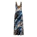 Boston Proper - Embellished Mixed Paisley Floral Maxi Dress - Multi - Xx Small