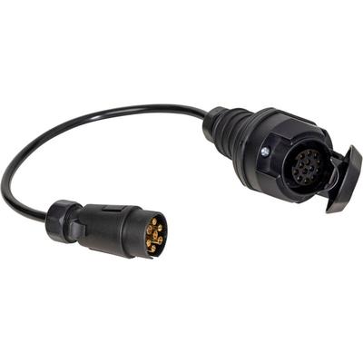 As-schwabe - Caravan Adapterkabel 13-polig auf 7-polig 0,6m H05VV-F 7x1,0 IP44 Image