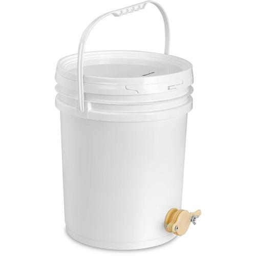 Wiesenfield - Honigeimer Honigtank Honigabfüllbehälter Kunststoff mit Henkel Deckel Hahn 20 l