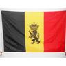 AZ FLAG Bandiera Belgio con Leone 150x90cm - Bandiera Belga con Stemma 90 x 150 cm Foro per Asta