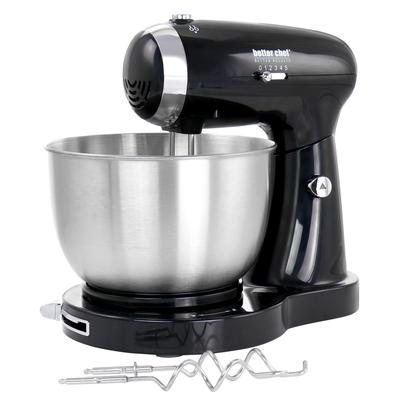 Better Chef 350 Watt MegaMix Stand Mixer in Black - 14 Cups