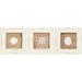 Beach Wall Décor, Shell, Sand Dollar, and Nautical Wheel (6.3 x 6.3 In, 3 Pack)