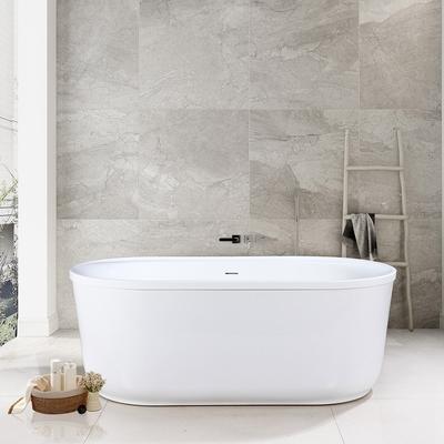 Randolph Morris Stewart 66 Inch Acrylic Double Ended Freestanding Tub RMBP103-66-PN