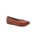 Women's Selma Balled Flat by SoftWalk in Brown Tumbled (Size 7 1/2 M)