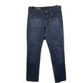 J. Crew Jeans | J Crew Womens 27 X 30” Matchstick Slim Straight Jeans Dark Wash Stretch Denim | Color: Blue | Size: 27