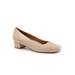 Extra Wide Width Women's Daisy Block Heel by Trotters in Nude (Size 8 1/2 WW)