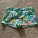 Lilly Pulitzer Bottoms | Lily Pulitzer Girls Shorts Size 12 - Only Worn Once. Excellent Condition. | Color: Blue/Green | Size: 12g